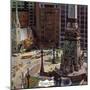 "Monument Circle," October 28, 1961-John Falter-Mounted Premium Giclee Print