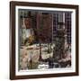 "Monument Circle," October 28, 1961-John Falter-Framed Giclee Print