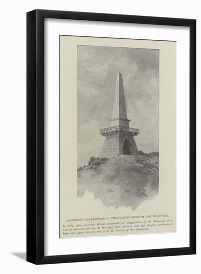 Monument Commemorating the Independence of the Transvaal-Charles Auguste Loye-Framed Giclee Print