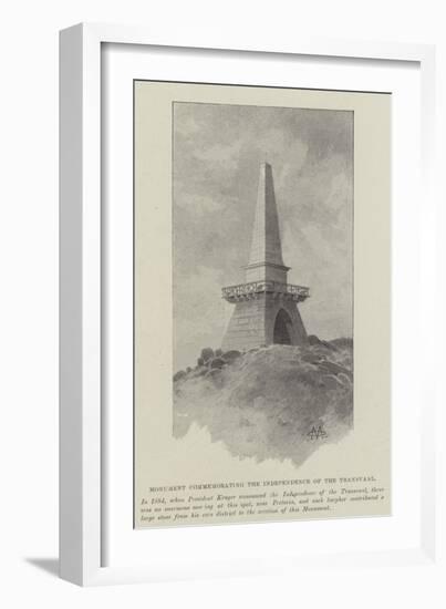 Monument Commemorating the Independence of the Transvaal-Charles Auguste Loye-Framed Giclee Print