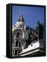 Monument Dedicated to Queen Isabella Catholic and Christopher Columbus-null-Framed Stretched Canvas