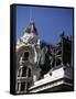 Monument Dedicated to Queen Isabella Catholic and Christopher Columbus-null-Framed Stretched Canvas