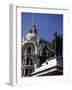 Monument Dedicated to Queen Isabella Catholic and Christopher Columbus-null-Framed Premium Giclee Print