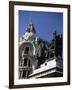 Monument Dedicated to Queen Isabella Catholic and Christopher Columbus-null-Framed Giclee Print
