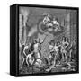 Monument Engraving-null-Framed Stretched Canvas