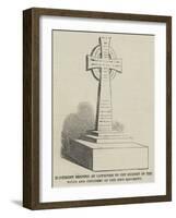Monument Erected at Cawnpore to the Memory of the Wives and Children of the 32nd Regiment-null-Framed Giclee Print