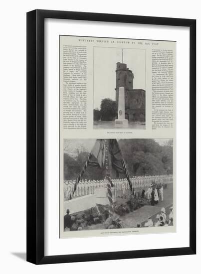 Monument Erected at Lucknow to the 32nd Foot-null-Framed Giclee Print