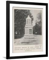 Monument Erected by Loyal Citizens in Niagara Falls to Queen Victoria, Unveiled 19 October-null-Framed Giclee Print