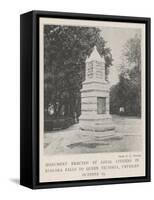 Monument Erected by Loyal Citizens in Niagara Falls to Queen Victoria, Unveiled 19 October-null-Framed Stretched Canvas