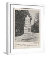 Monument Erected by Loyal Citizens in Niagara Falls to Queen Victoria, Unveiled 19 October-null-Framed Giclee Print