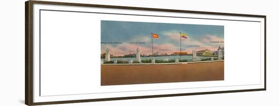 'Monument erected by the Society for Public Improvements, Bocas de Ceniza', c1940s-Unknown-Framed Premium Giclee Print