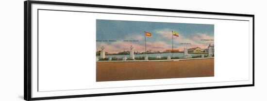 'Monument erected by the Society for Public Improvements, Bocas de Ceniza', c1940s-Unknown-Framed Premium Giclee Print