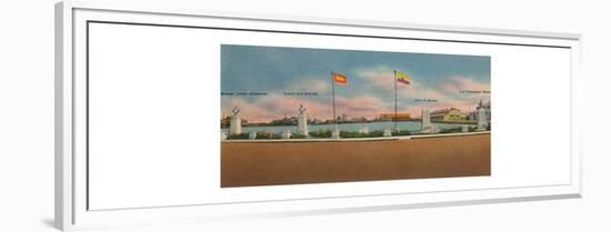 'Monument erected by the Society for Public Improvements, Bocas de Ceniza', c1940s-Unknown-Framed Premium Giclee Print