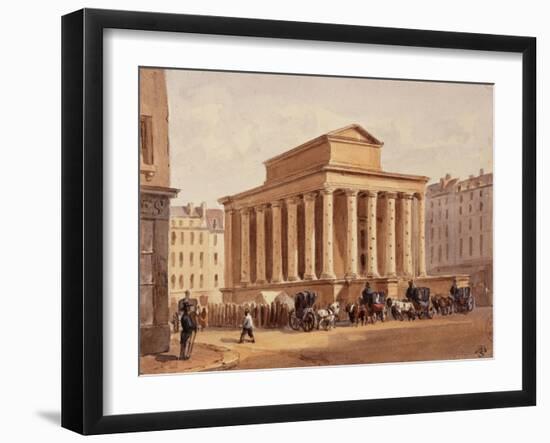 Monument expiatoire élevé à la mémoire du duc de Berry, à l'emplacement de l'ancien Opéra-Auguste-Sébastien Bénard-Framed Giclee Print