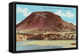 Monument Hill, Thermopolis-null-Framed Stretched Canvas