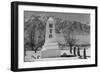 Monument in Cemetery-Ansel Adams-Framed Art Print