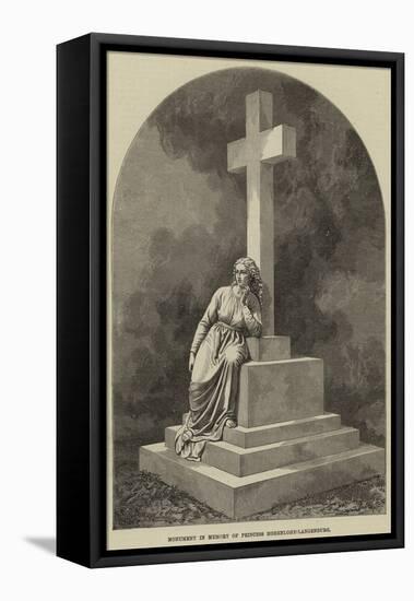 Monument in Memory of Princess Hohenlohe-Langenburg-null-Framed Stretched Canvas