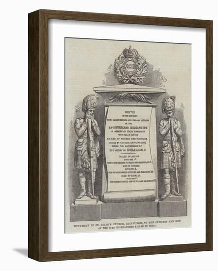 Monument in St Giles's Church-null-Framed Giclee Print