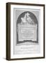 Monument in St James's Church, Piccadilly, London, C1825-John Bacon-Framed Giclee Print