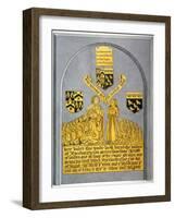 Monument in the Church of St Andrew Undershaft, Leadenhall Street, London, C1820-null-Framed Giclee Print