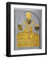 Monument in the Church of St Andrew Undershaft, Leadenhall Street, London, C1820-null-Framed Giclee Print