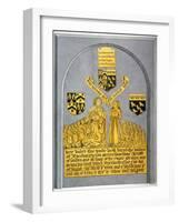 Monument in the Church of St Andrew Undershaft, Leadenhall Street, London, C1820-null-Framed Giclee Print