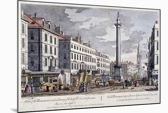 Monument, London, 1794-George Bickham-Mounted Giclee Print