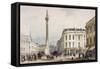 Monument, London, C1855-James B Allen-Framed Stretched Canvas