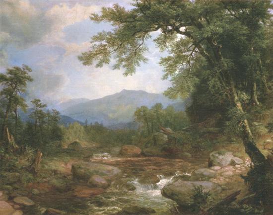 Monument Mountrains-Asher Brown Durand-Framed Textured Art