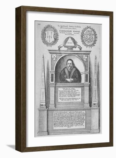 Monument of Alexander Noel in the Old St Paul's Cathedral, City of London, 1656-Wenceslaus Hollar-Framed Giclee Print