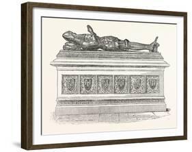 Monument of Edward the Black Prince in Canterbury Cathedral-null-Framed Giclee Print