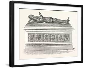 Monument of Edward the Black Prince in Canterbury Cathedral-null-Framed Giclee Print