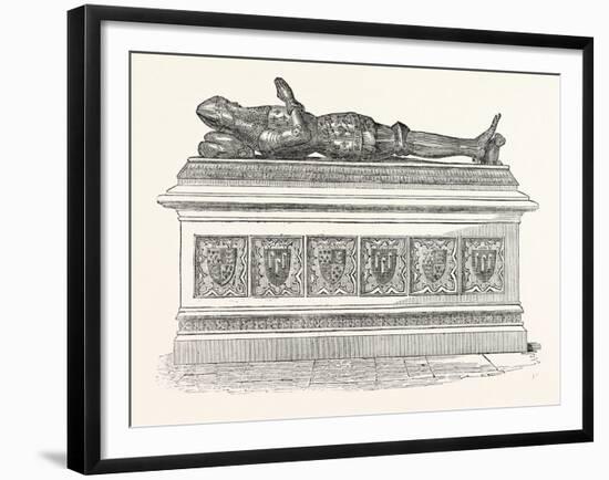 Monument of Edward the Black Prince in Canterbury Cathedral-null-Framed Giclee Print