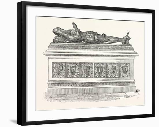 Monument of Edward the Black Prince in Canterbury Cathedral-null-Framed Giclee Print