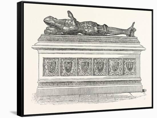 Monument of Edward the Black Prince in Canterbury Cathedral-null-Framed Stretched Canvas