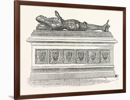 Monument of Edward the Black Prince in Canterbury Cathedral-null-Framed Giclee Print