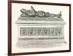 Monument of Edward the Black Prince in Canterbury Cathedral-null-Framed Giclee Print