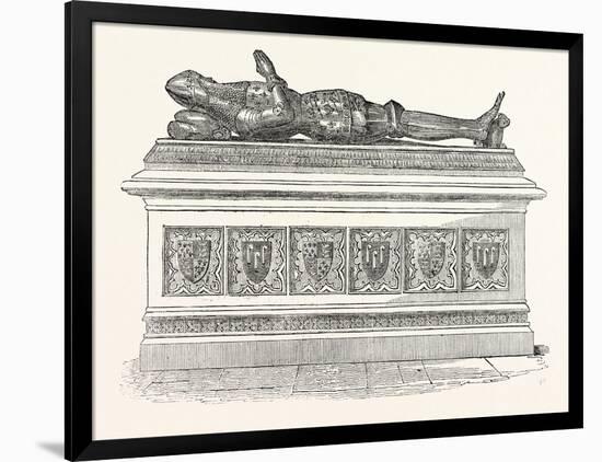 Monument of Edward the Black Prince in Canterbury Cathedral-null-Framed Giclee Print