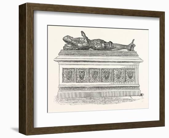 Monument of Edward the Black Prince in Canterbury Cathedral-null-Framed Giclee Print