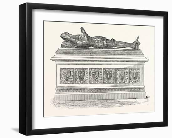 Monument of Edward the Black Prince in Canterbury Cathedral-null-Framed Giclee Print