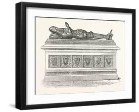 Monument of Edward the Black Prince in Canterbury Cathedral-null-Framed Giclee Print