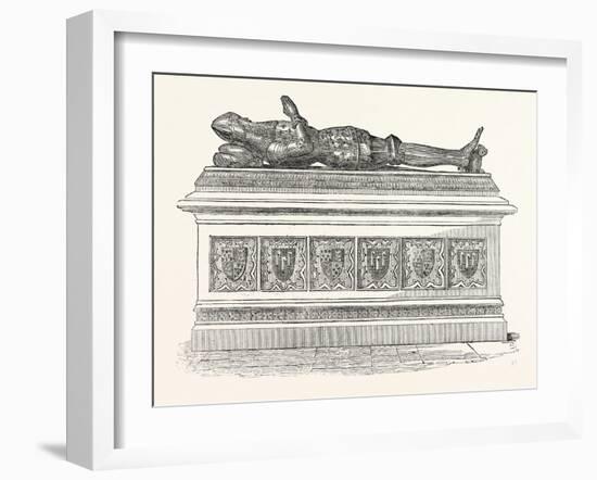 Monument of Edward the Black Prince in Canterbury Cathedral-null-Framed Giclee Print