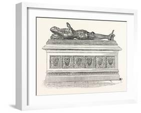 Monument of Edward the Black Prince in Canterbury Cathedral-null-Framed Giclee Print