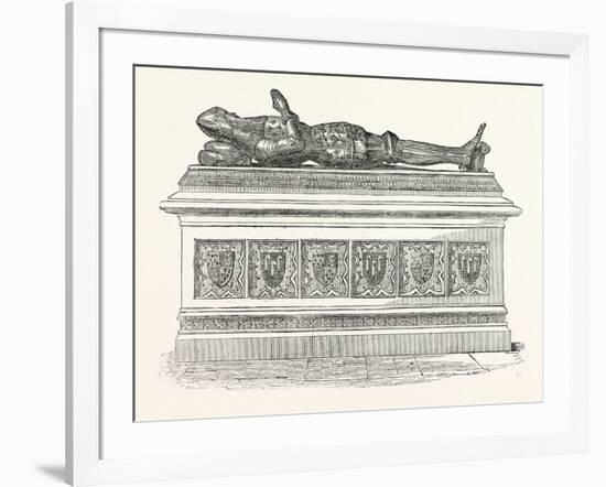 Monument of Edward the Black Prince in Canterbury Cathedral-null-Framed Giclee Print