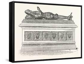 Monument of Edward the Black Prince in Canterbury Cathedral-null-Framed Stretched Canvas