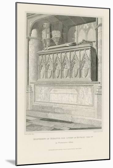 Monument of Eleanor the Queen of Edward the 1st-Edward Blore-Mounted Giclee Print