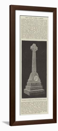 Monument of Father Damien, for the Hawaiian Islands-null-Framed Giclee Print