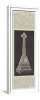 Monument of Father Damien, for the Hawaiian Islands-null-Framed Premium Giclee Print