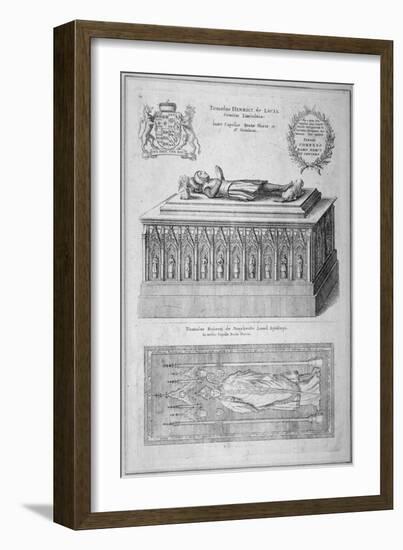 Monument of Henry De Lacy, Earl of Lincoln, in the Old St Paul's Cathedral, City of London, 1656-Wenceslaus Hollar-Framed Giclee Print