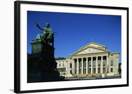 Monument of Max I Joseph (Schwetzingen-null-Framed Photographic Print